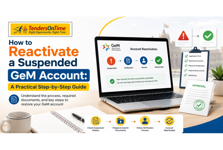 How to reactivate GeM suspended account.